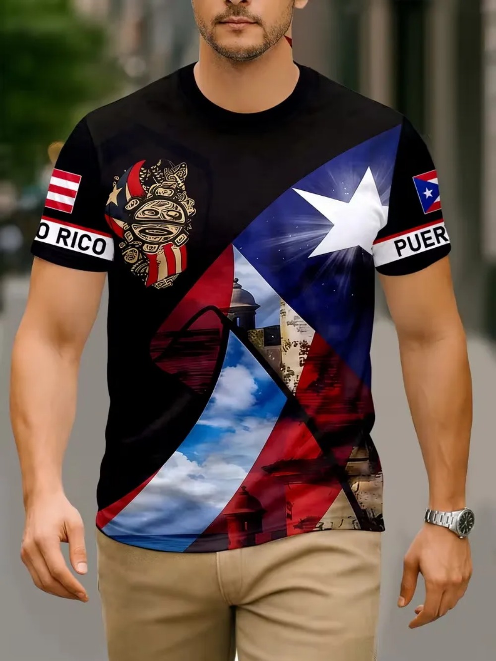 Outdoor Sport Club - Camiseta deportiva con estampado 3D de