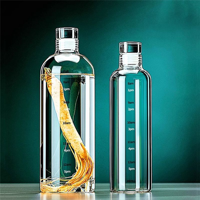 Botella de agua deportiva de v - Outdoor Sport Glass Water Bottle reseña y precio